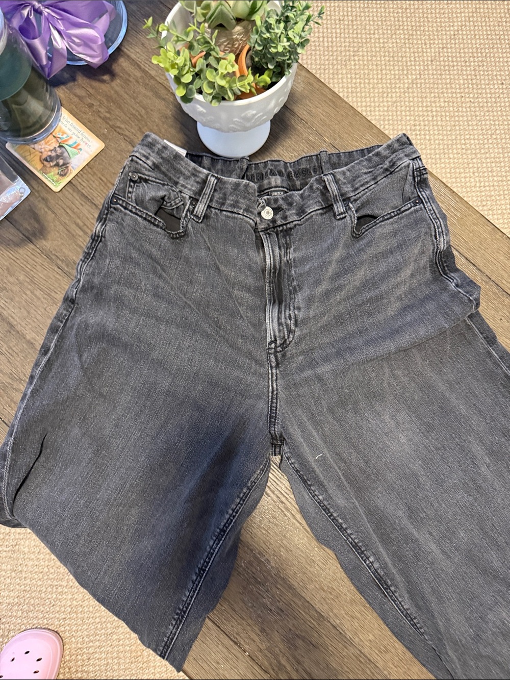 American Eagle - Black flared Jeans